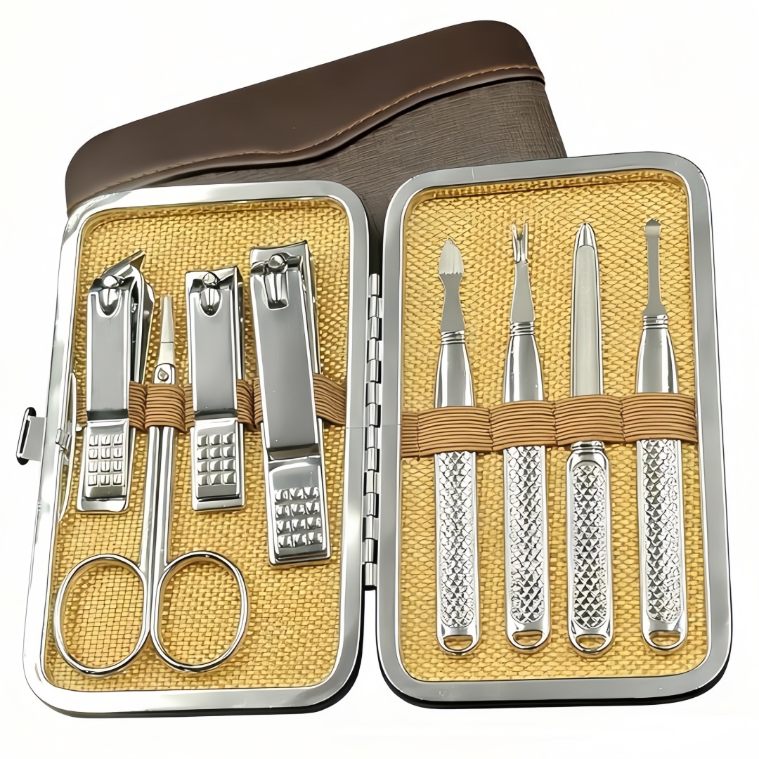 Mens Grooming Kit Case - Kit de manucure pour hommes et
