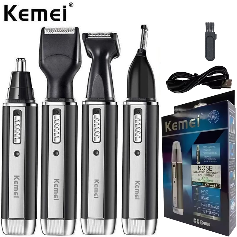 Men'S Grooming Electric Trimmer - Tondeuse à poils de nez Kemei-6630,