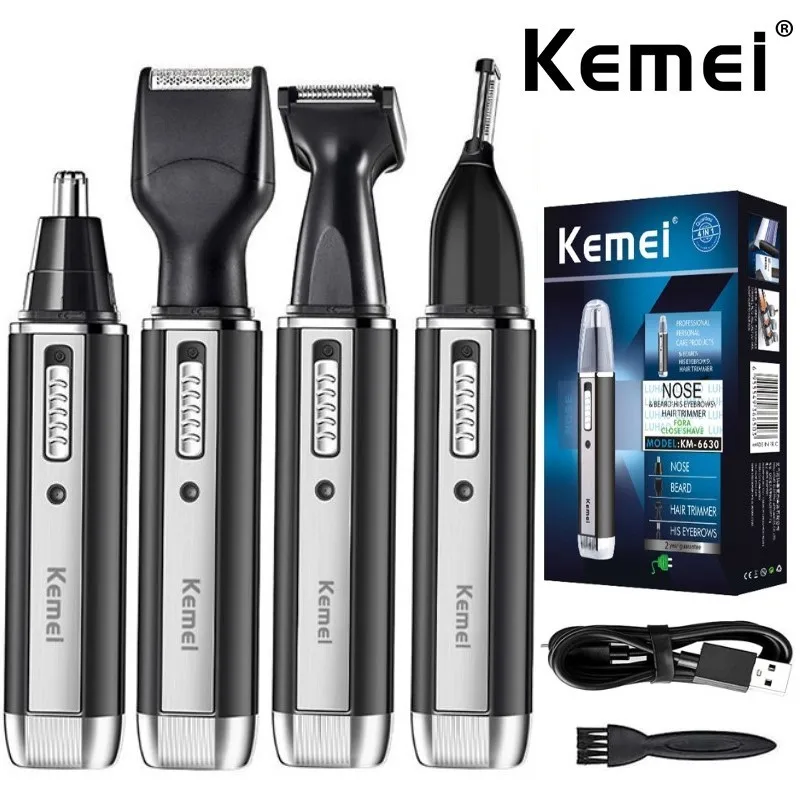 Men'S Grooming Electric Trimmer - Kemei 4 en 1 tondeuse pour
