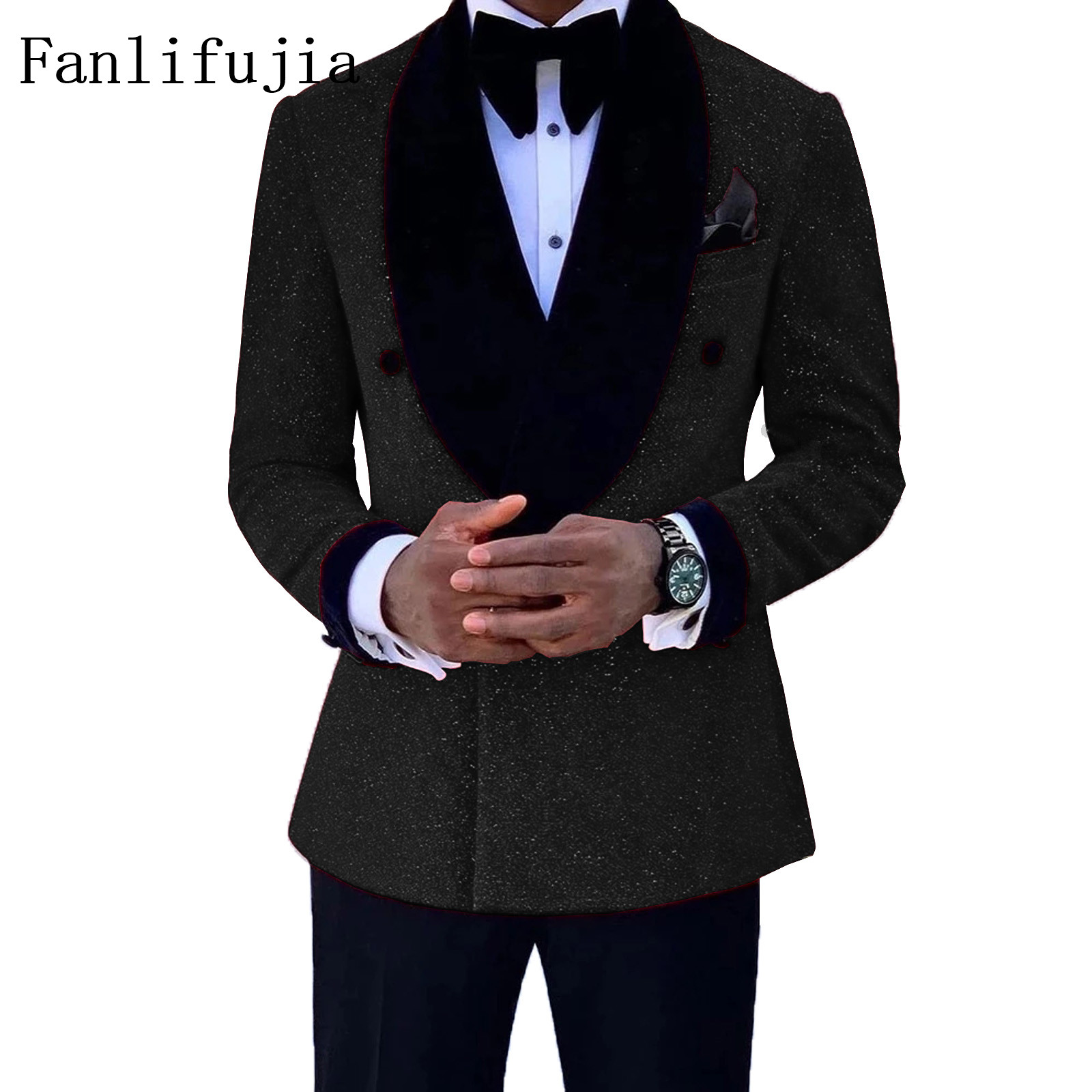 Mens Grooming Kit Luxury - Fanlifujia luxe rouge paillettes costumes hommes