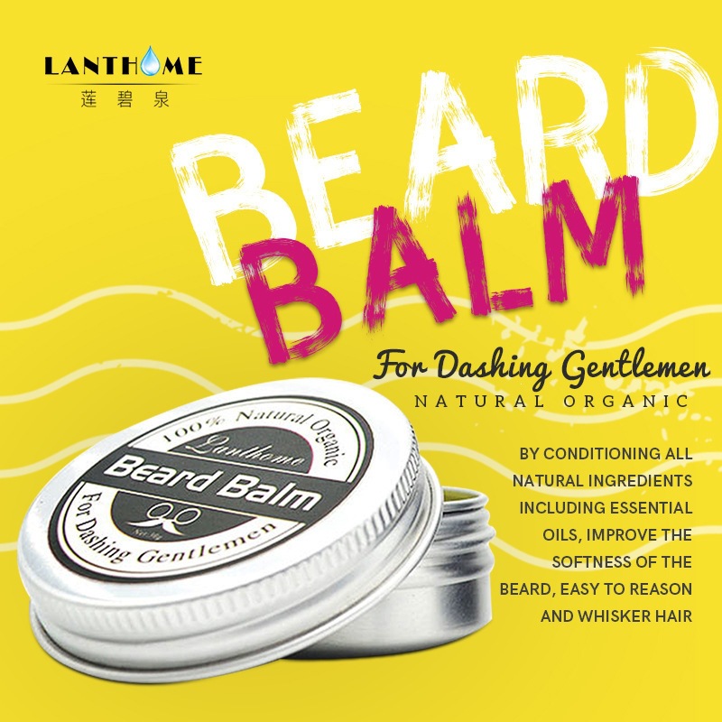Beard Oil Growth - Baume à barbe naturel, cire et
