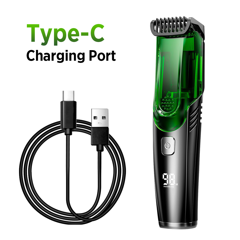 Men'S Grooming Vacuum - Tondeuse à barbe sans fil pour