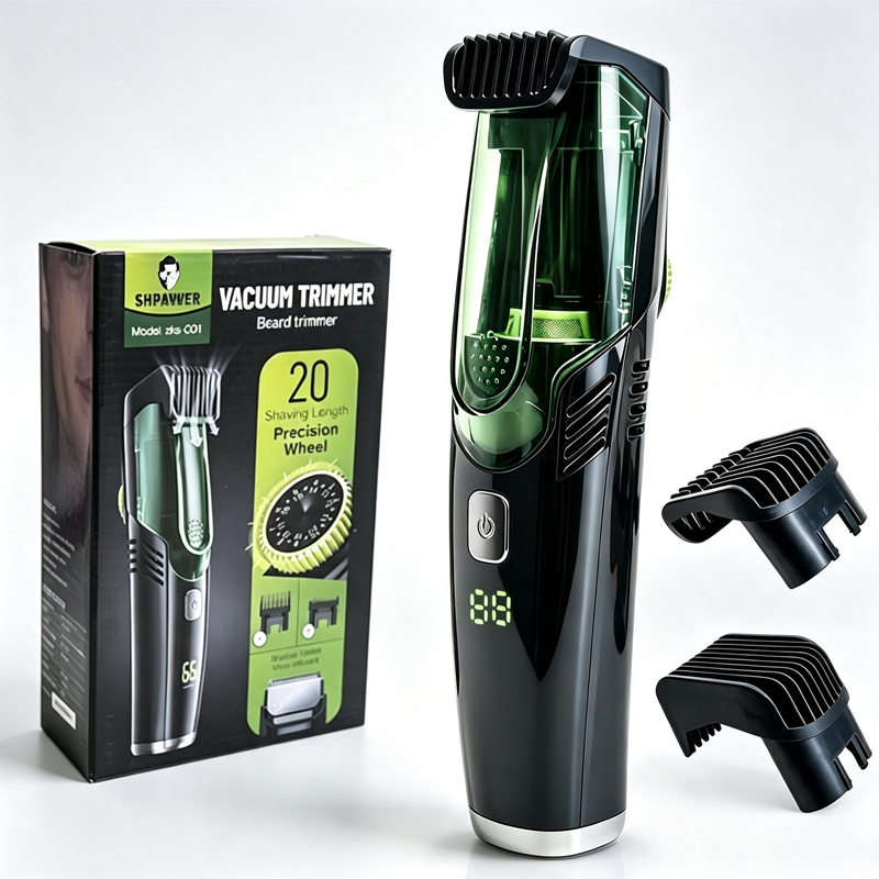 Men'S Grooming Vacuum - Tondeuse à barbe sans fil pour