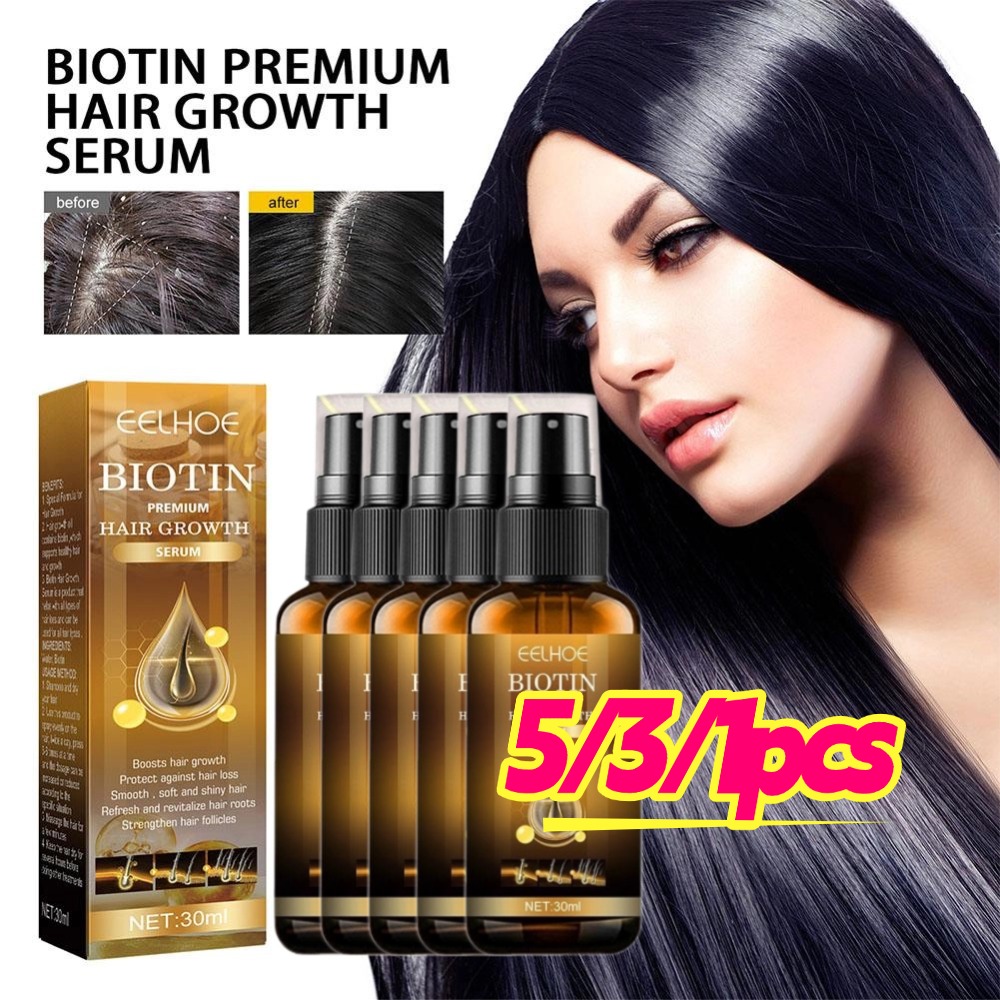 Beard Oil Growth - 5/3/1 pièces biotine produits de croissance