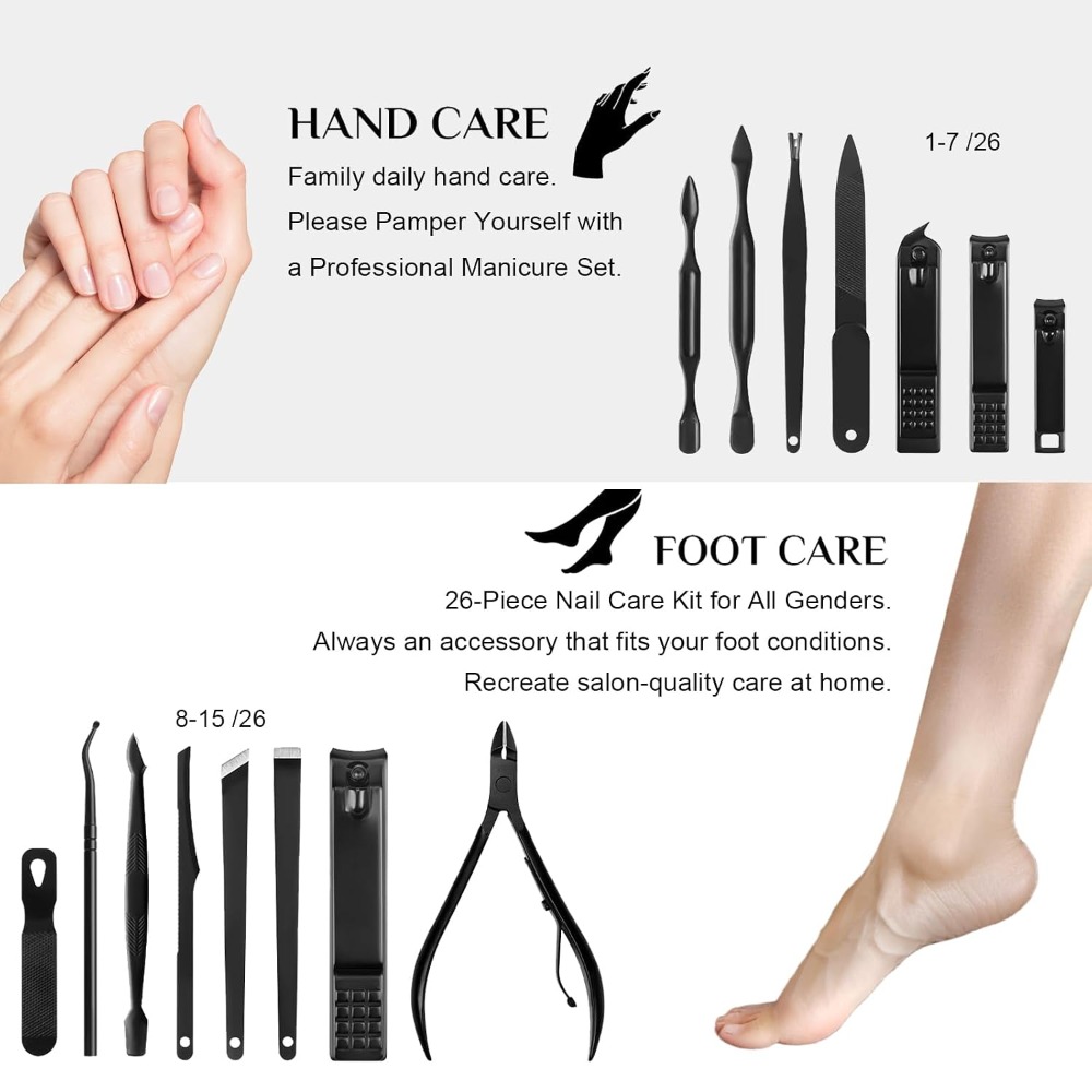 Ensemble de coupe-ongles pour  - Mens Grooming Kit Case avis et prix