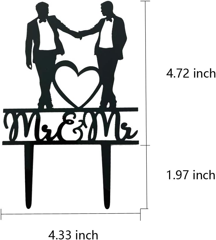 Mr & Mr Cake Topper, décoratio - Men'S Grooming For Engagement avis et prix