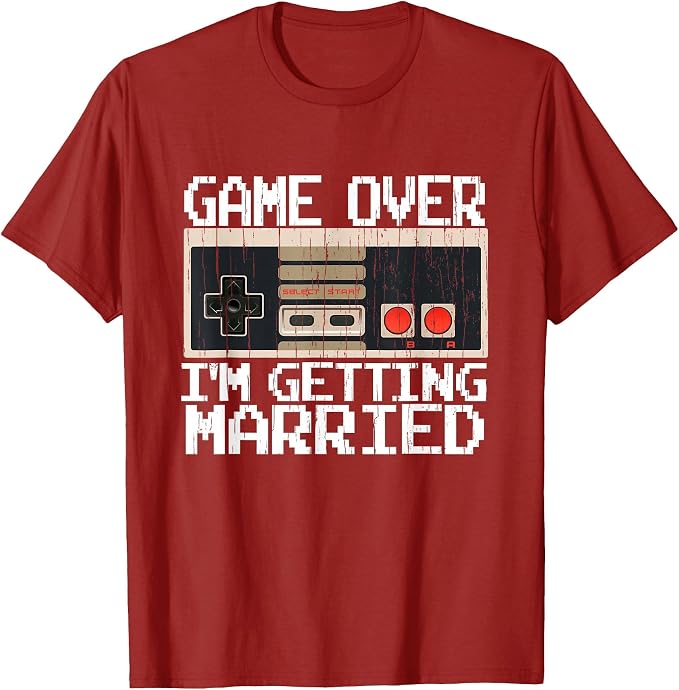 Game Over Je Me Marie T-shirt  - Men'S Grooming Video avis et prix