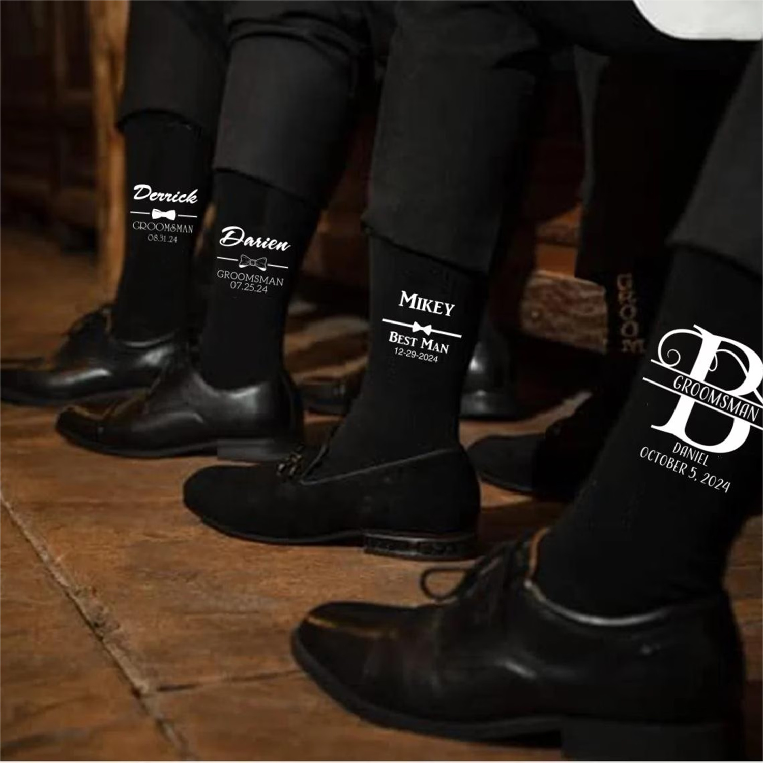 Chaussettes Best Man brodées p - Men'S Grooming For Engagement avis et prix