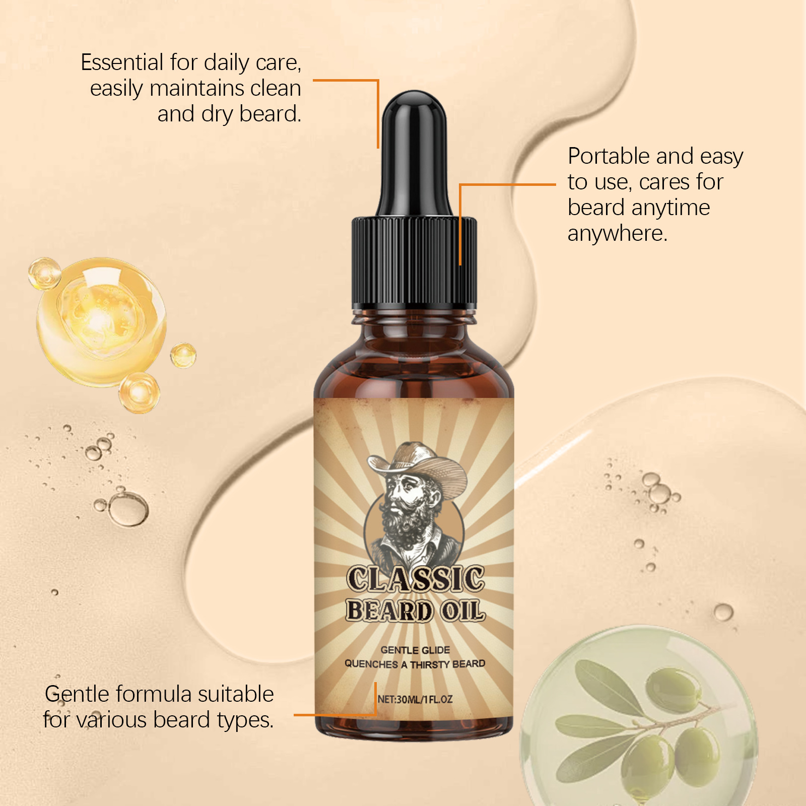 L'huile essentielle de soin de - Beard Oil Growth avis et prix